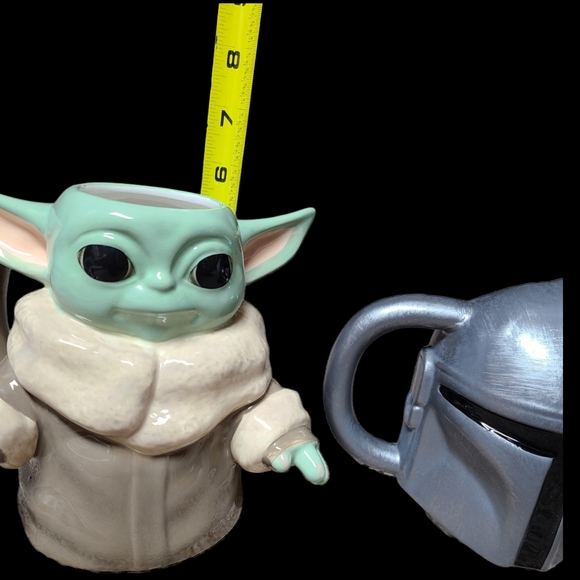 Set of Mandalorian & Baby Yoda Ceramic mugs Star Wars Disney Grogu the… - Picture 5 of 9